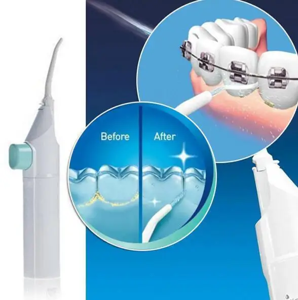 Портативная воздушная гигиена зубная нить ирригатор для полости рта без батареек зубная водная струя Чистка зубного мундштук рот очищающее средство для зубов и полости рта