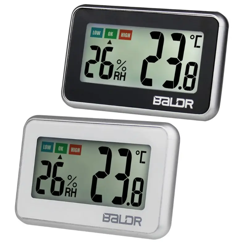 

High Precision Mini Indoor Digital LCD Display Thermometer Hygrometer With Comfort Indication Temperature Humidity Meter