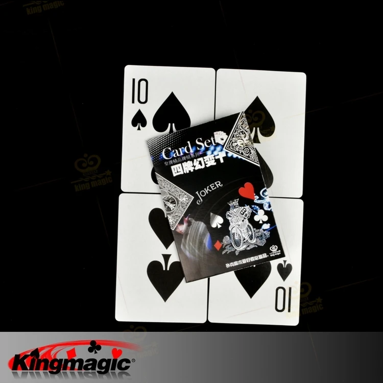 

Four Cards for Big Card Classic magic props 5pcs each lot