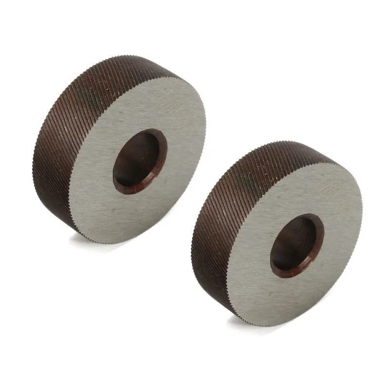 

2Pcs 26mm Dual Wheel Silver Steel Knurling Tool Diagonal Wheel Linear Knurl 1.0mm-3.0mm Pitch