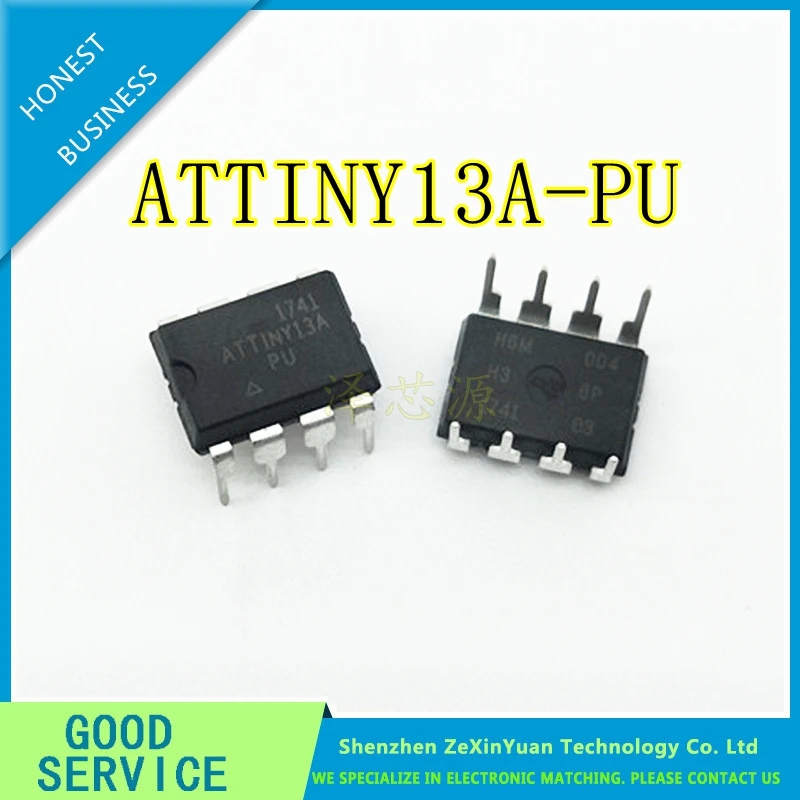 

10PCS/LOT ATTINY13A-PU MCU AVR 1K FLASH 20MHZ 8PDIP ATTINY13A 13 ATTINY13 13A ATTINY 13A Best quality