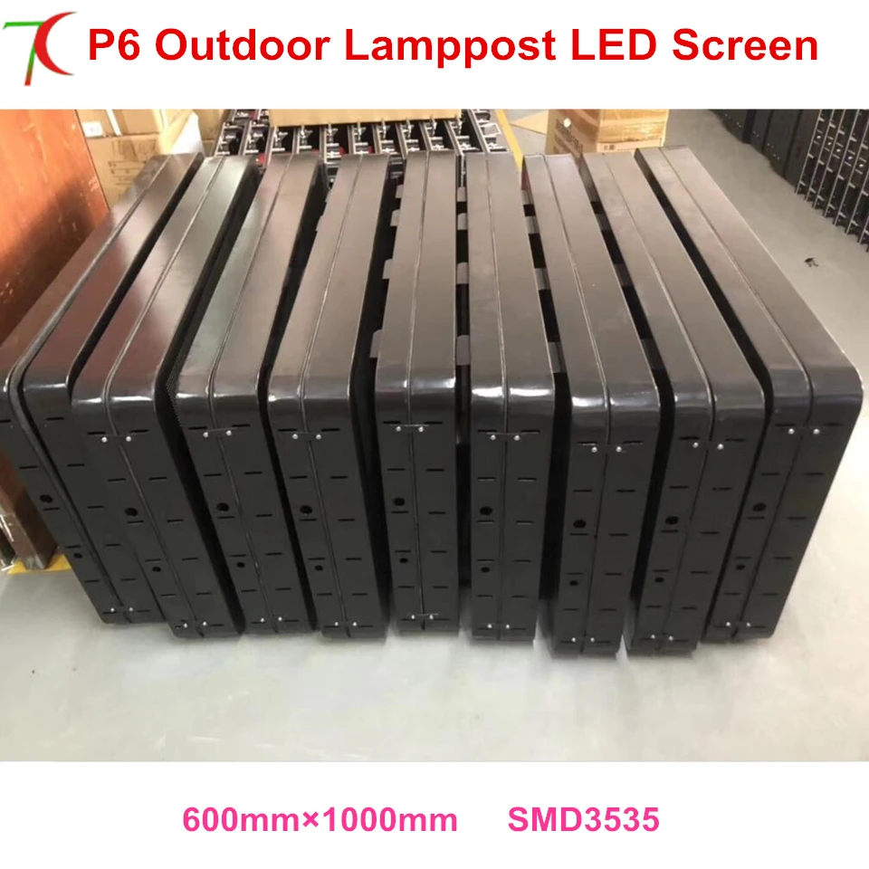 Best Price China factory directly sales P3/P4/P5/P6 outdoor waterproof Lamp pole led screen for advertisement display
