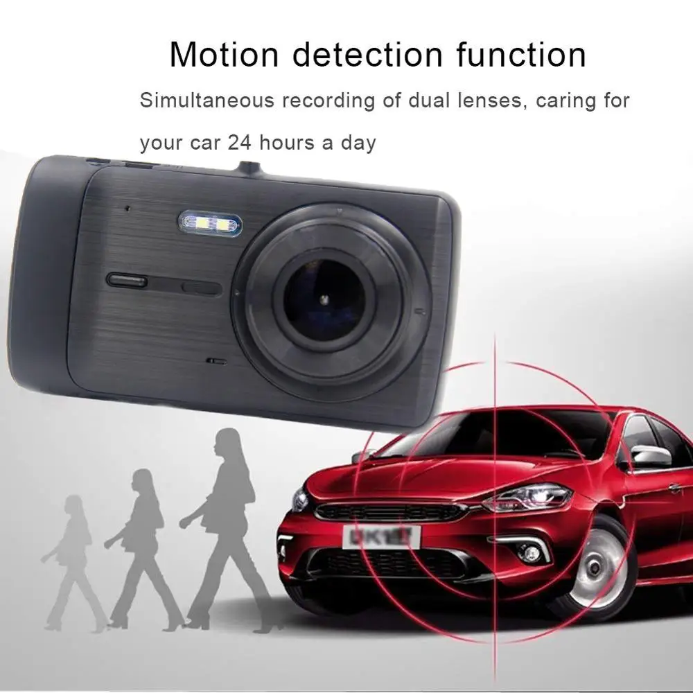 Видеорегистратор автомобильный dfdf 4 дюйма HD 1080P широкий угол обзора 170