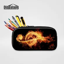 Dispalang Women Cosmetic Bag Musical Note Print Pencil Case Kids School Supplies Art Stationery Gift Pencilcase Hot Pencil Bag
