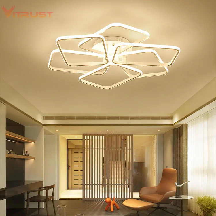 Creative iron acrylic LED ceiling lights simple home Led Ceiling Lightingt fixture for bedroom led ceiling lights AC110-240V