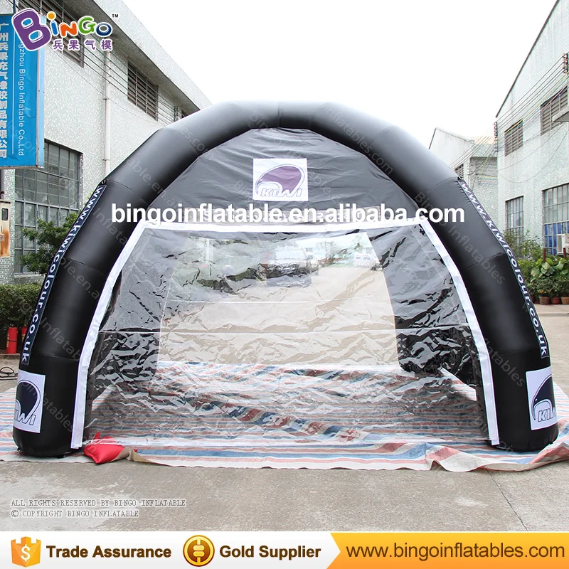  Free Shipping four legs type 5 Meters dia Inflatable spider Tent with transparent door blow up tent