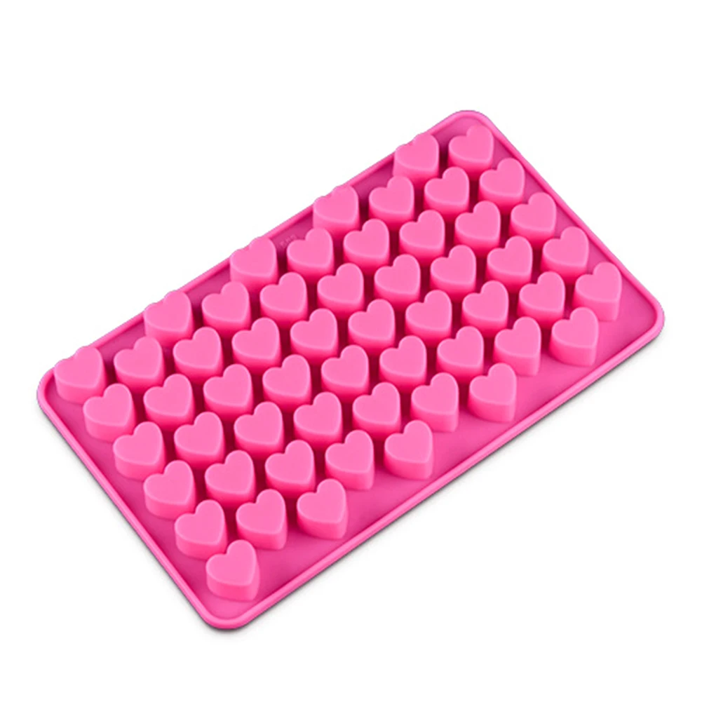 55 Holes Mini DIY Heart Silicone Cake Mold Baking Mould Dessert