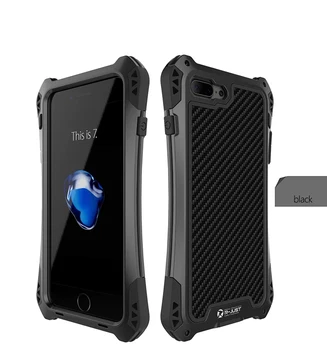 

Case for iPhone 7 7 Plus Luxury Metal Aluminum Armor Waterproof Shockproof + Gorilla Tempered Glass Cases Cover