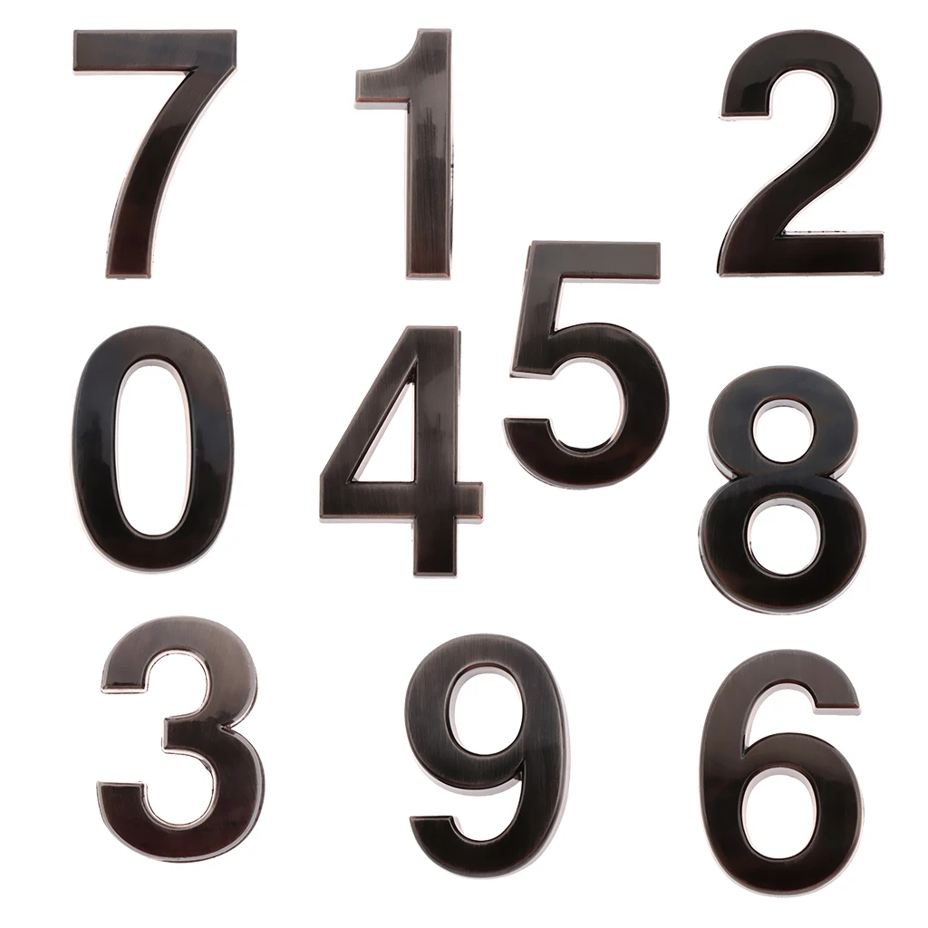Self-adhesive House Address Digits Numbers Sign Stickers for Mailbox Apartment Hotel Door Address Number Sign