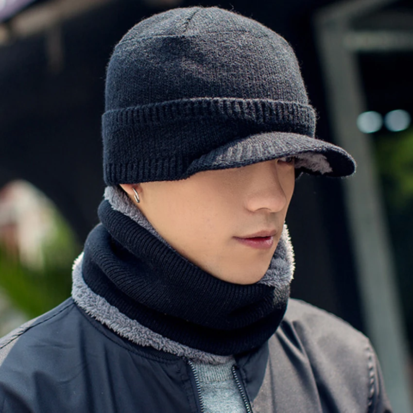 Зимние шапки Skullies Beanies шапка для мужчин и женщин шерстяной вязаный теплый