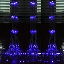 Открытый елки Свадебные украшения Поставки Водонепроницаемый лампы украшения светодиодный фонарь свет шнура мигалкой Width6m, high3m