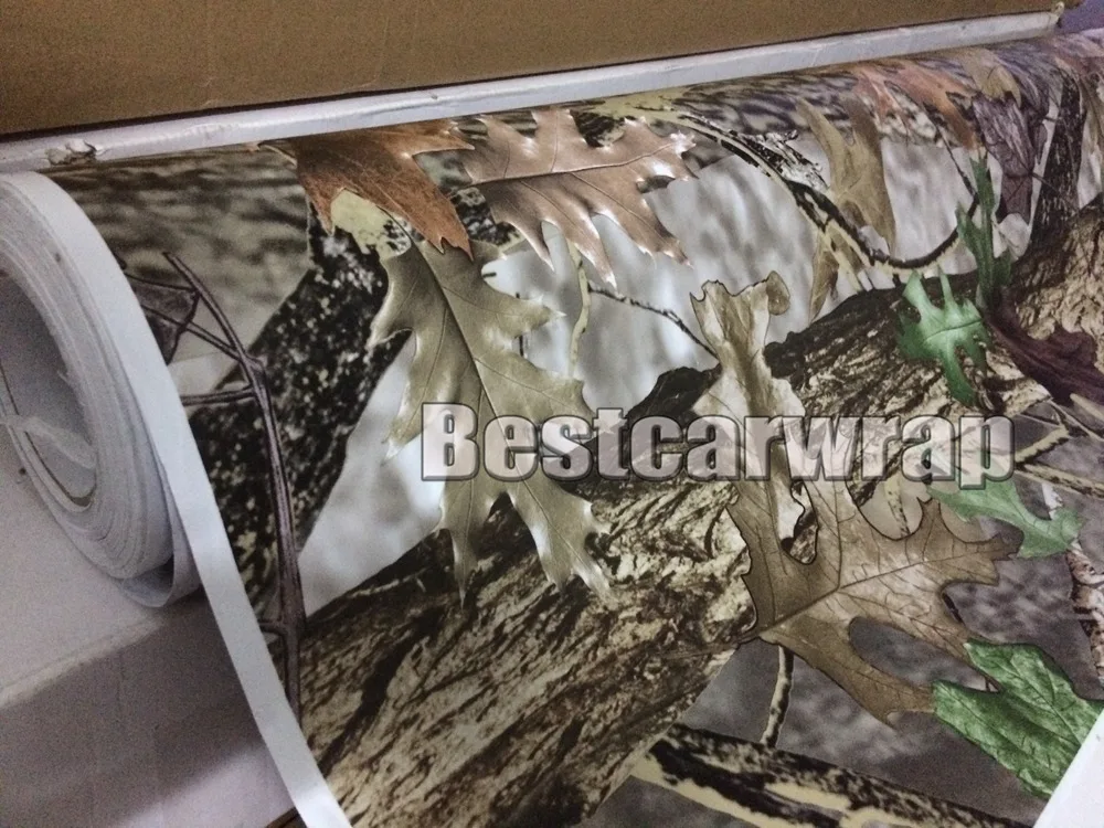 152x1000 см Осенняя камуфляжная виниловая оболочка Realtree Автомобильная с выпуском