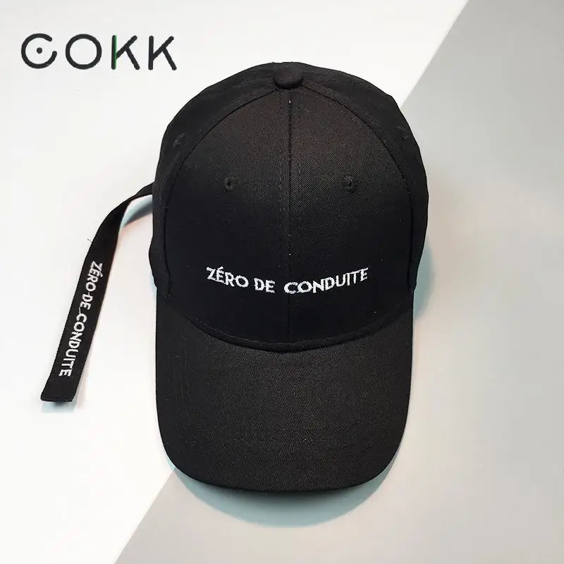 

COKK Women's Cap Black Snapback Dad Hat For Men Unisex Hip Hop Baseball Cap Female Summer Sun Visor Solid Color Casual Simple