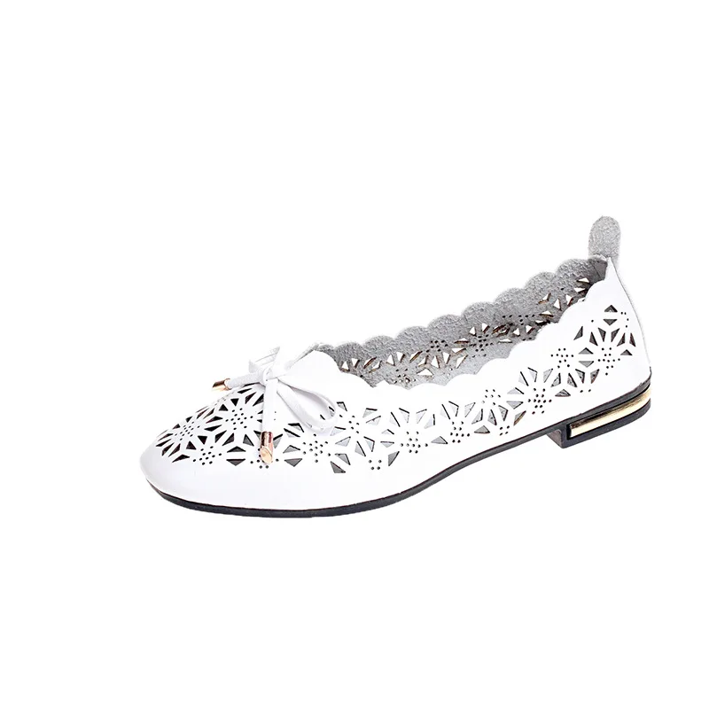 

2019 spring and summer new women's casual hollow flat shoes women's casual flat with wild work shoes Zapatos Mujer