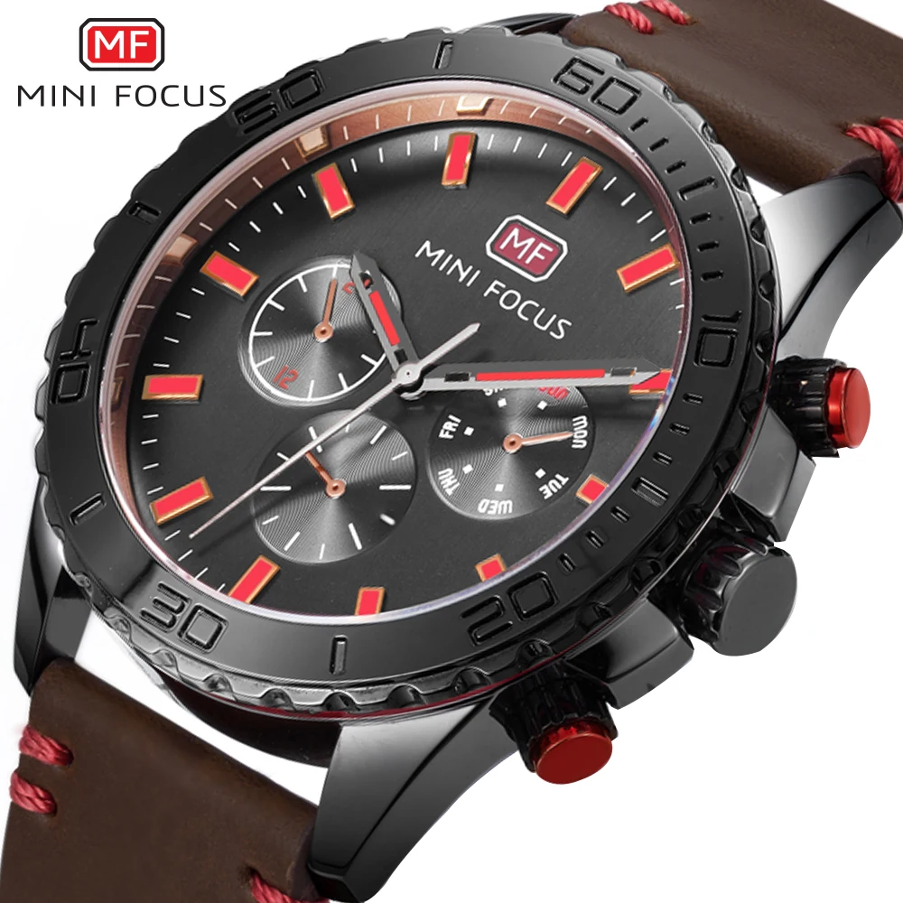 

MINIFOCUS Wrist Watch Men Top Brand Luxury Famous Male Clock Quartz Watch Wristwatch Quartz-watch Relogio Masculino MF0007G.03