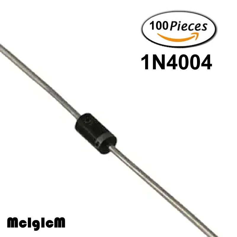 MCIGICM 100 шт. выпрямительный диод 1А 400В DO-41 1N4004 | Электронные компоненты и