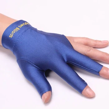 

Spandex Snooker Billiard Cue Glove Pool Left Hand Open Three Finger Accessory Fitness Accessories