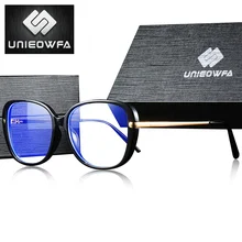 UNIEOWFA прозрачные очки, оправа для женщин, оптические очки для близорукости, оправа для очков TR90, ретро овальные очки по рецепту