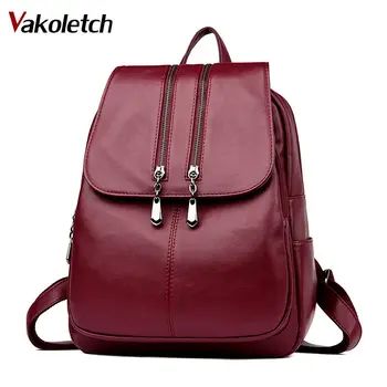

Women Fashion Backpack Satchel School Bag for teenage girls 2020 Brand New Laptop Backpack Women Leather Luxury Backpack KL460