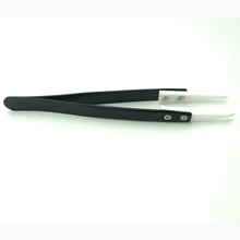 1 шт. антикислотный керамический Пинцет из нержавеющей стали пинцет тонкие заостренные наконечники с термостойким пинцетом 130x10 мм