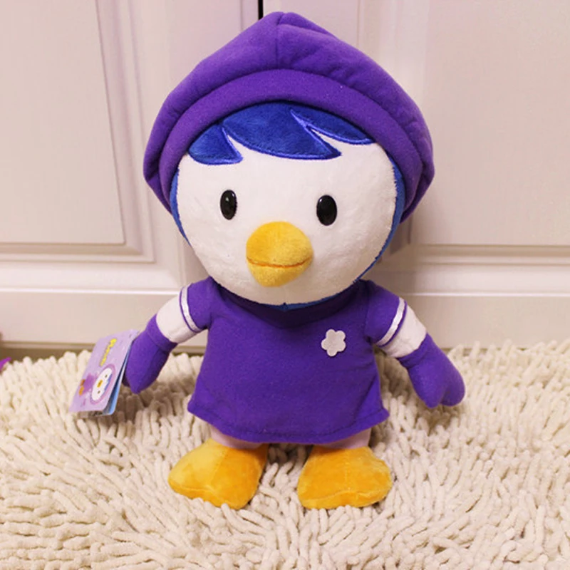 30 см Корея Pororo маленький пингвин фиолетовый Пингвин мелкие Плюшевые игрушки Мягкая набивная кукла животные игрушки для Дети Детские подарки
