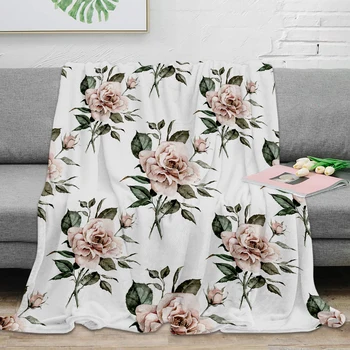 

Faded Pink Rose Throw Blanket Warm Microfiber Blanket Best Sale Flannel Blanket For Beds Home Decor Wholesale