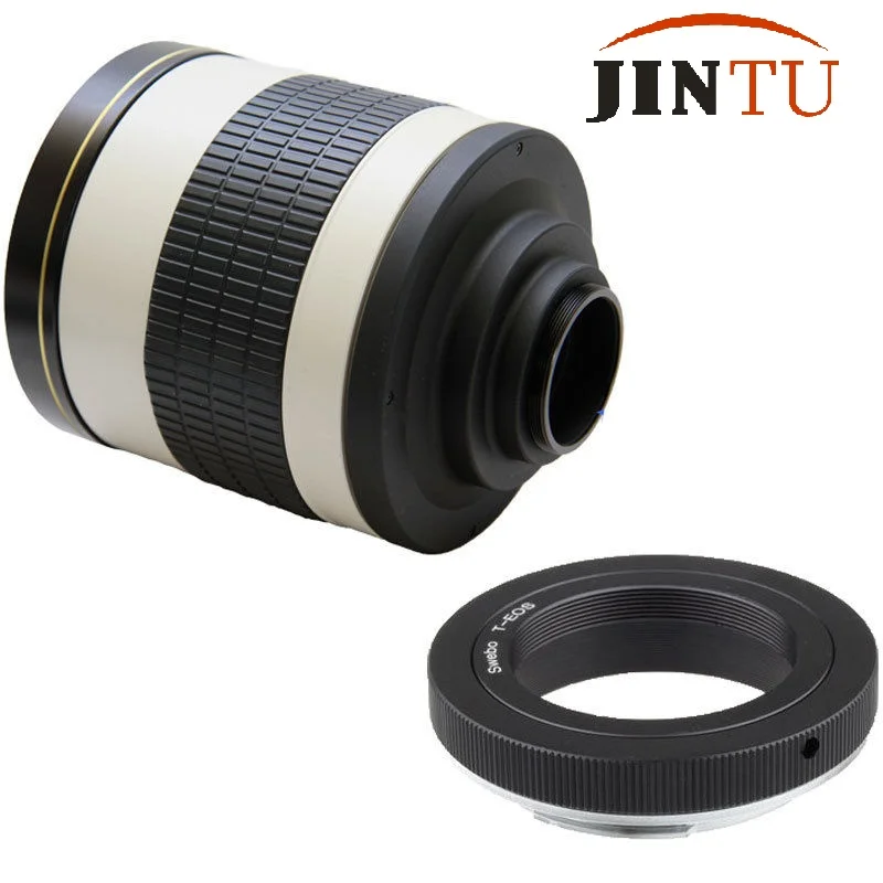 JINTU 500 мм f/6,3 телеобъектив зеркало ручные линзы с T T2 Крепление камеры для NIKON D700 D7100 D7000 D90 D5300 D5200 D60 D90