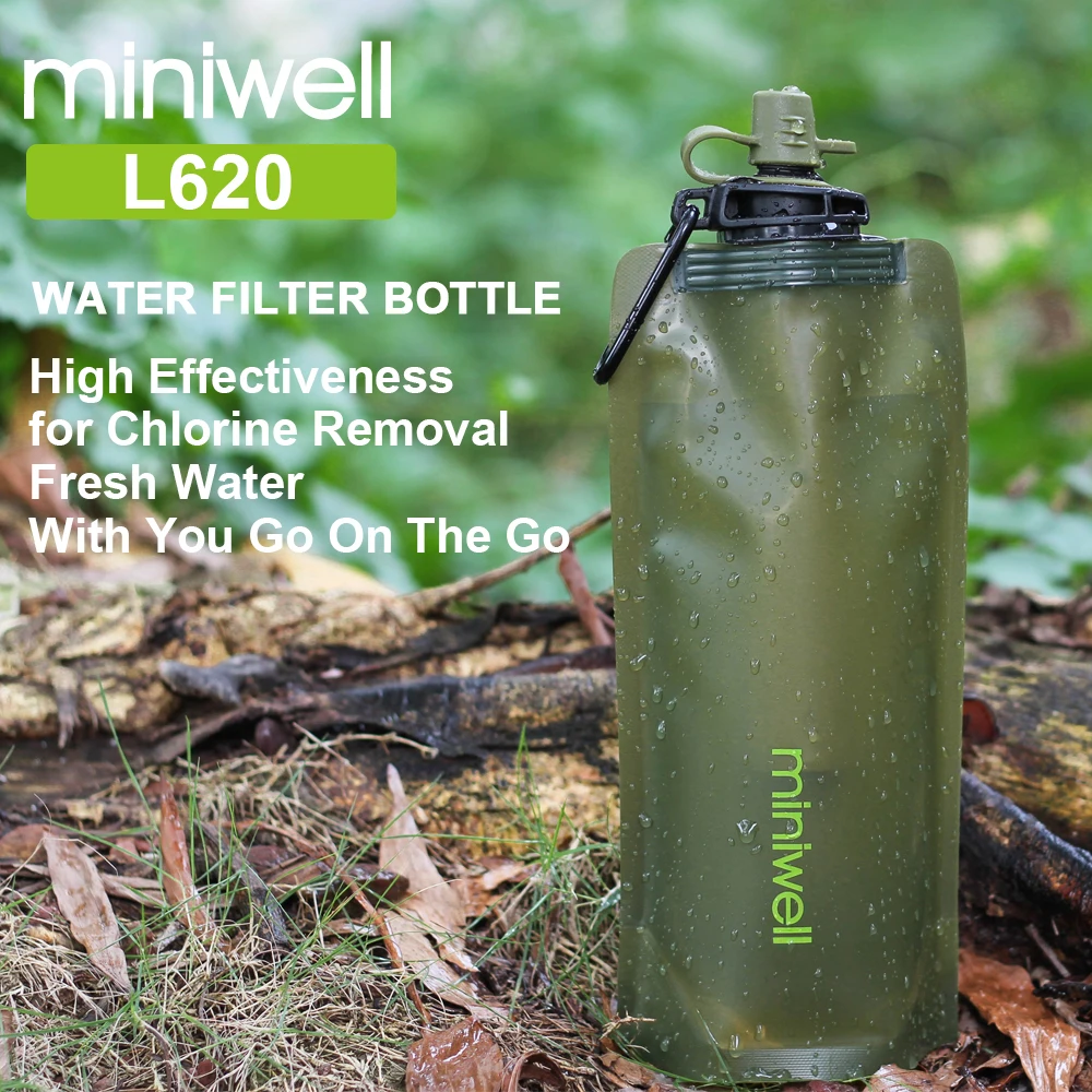 Purewell Outdoor Water Filter Personal Water Filtration Straw Emergency Survival Gear Water Purifier for Camping Hiking Climbing Backpacking