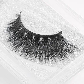 

2018 1 Pairs 3D Mink Lashes Handmade Fake Lashes False Eyelashes Soft Lashes Cotton thread Stem High Quanlity Beauty