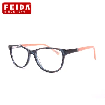

FEIDA Fashion Retro Acetate Eyeglasses Frames Can Equipped With Myopia Presbyopic Glasses Female Cat Eye Eyeglasses FI1505