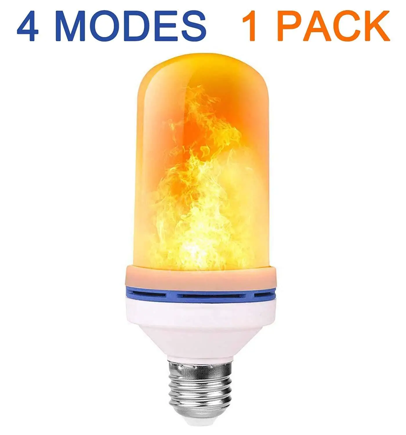 

LED Flame Effect Light Bulb E27 Base 4 Modes Smart Fire Lamp With Upside Down Flickering Effect LED Bulb For Party Decoration