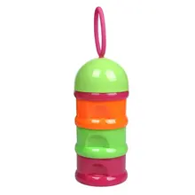 Милые детские кормящие портативные коробки для новорожденных, порошок, контейнер для младенцев, закуски, формула, три детских молока, конфеты, сетка