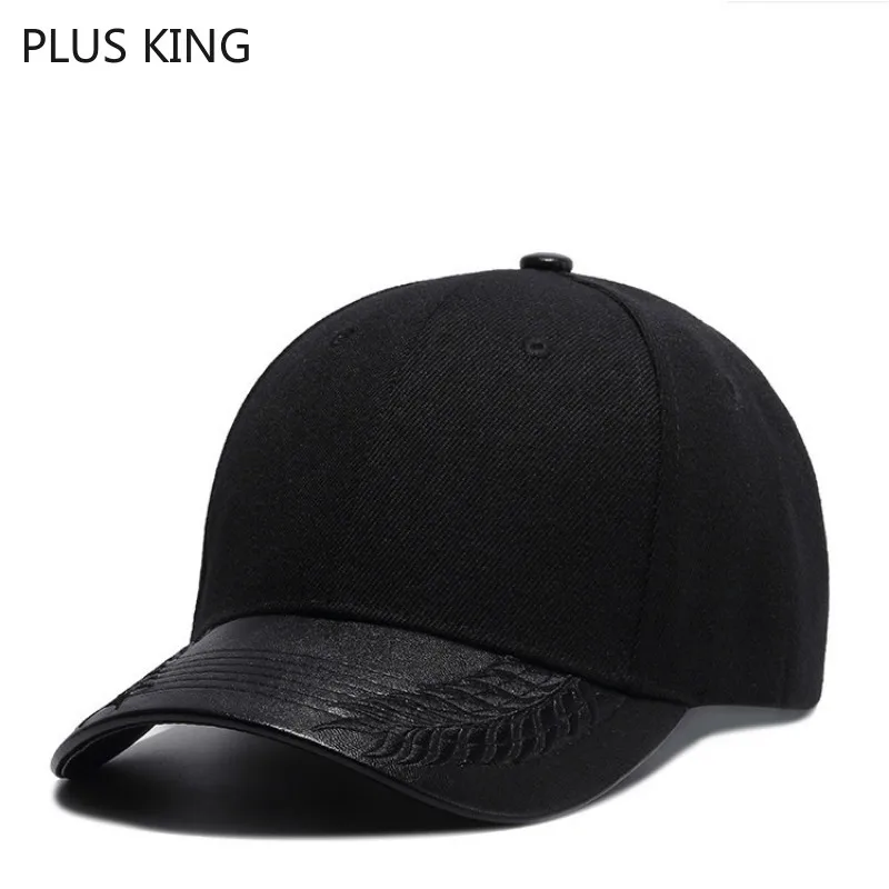 

High Quality Black Baseball Cap Men Women Solid Color 54~60cm Adjustable