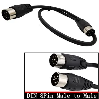 

DIN 8pin Male to Fale Midi plug 8 pin M/M 0.5m 1.5m 3m 5m 10pcs/lot
