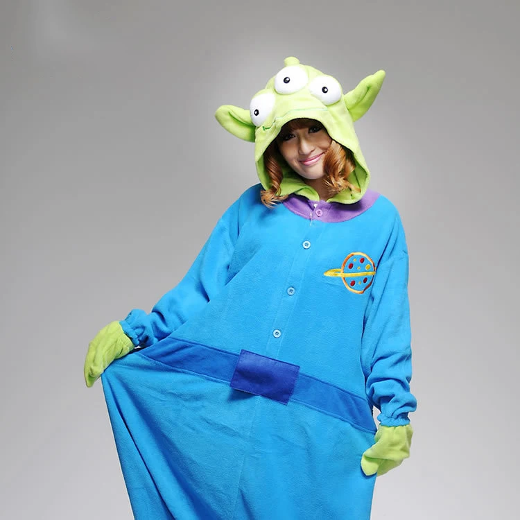 Tanie Toy story Aliens Onesies xl piżama dorosły Anime przebranie na karnawał Sleepsuit mężczyzna kobieta para piżama