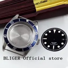 Сапфировое стекло 41 мм синий сплав Безель нержавеющая стальной корпус часов+ циферблат подходит для ETA 2836 автоматическое движение C41B