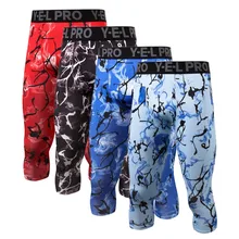 Горячая Распродажа Для мужчин быстросохнущая сжатия узкие Для мужчин брюки сжатия Тощий база слои Леггинсы Фитнес колготки мужские брюки