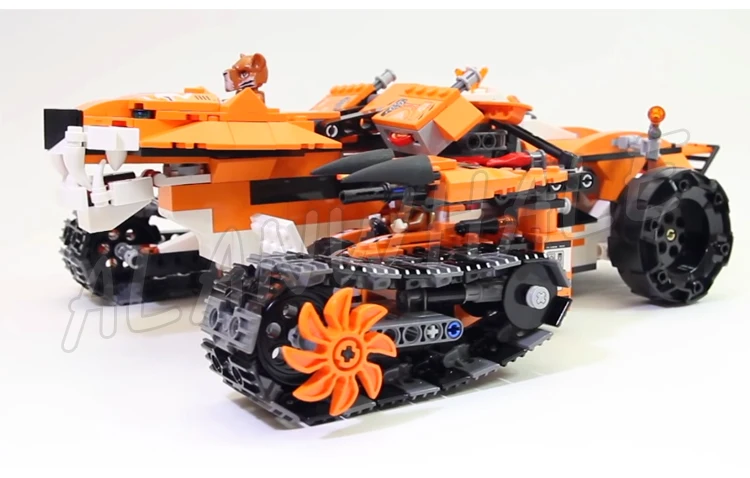 711 шт мобильная команда тигра удивительный тигр ледяной бак 10357 фигурки