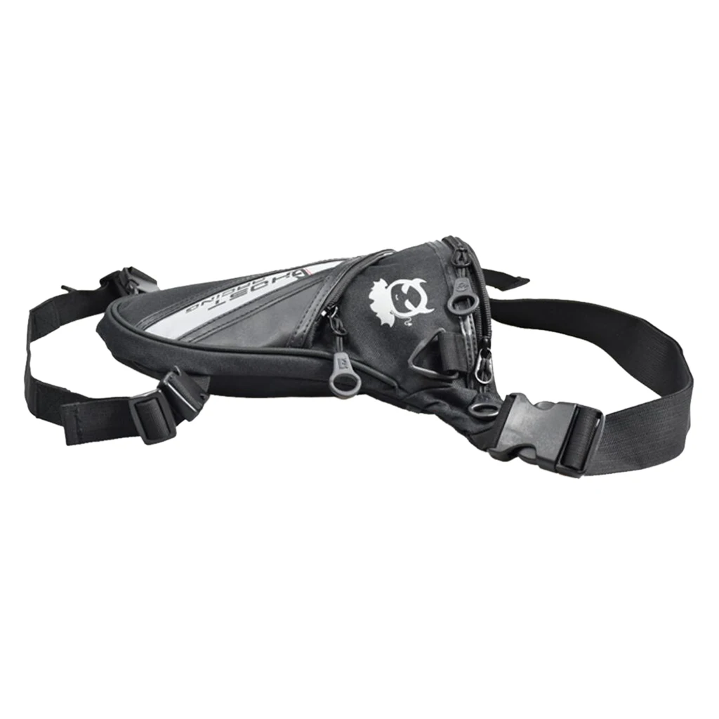 Men Oxford Riding Racing Motorbike Fanny Pack Waist Thigh Waterproof Leg Bag High-Density Adjustable Strap Increase Stability