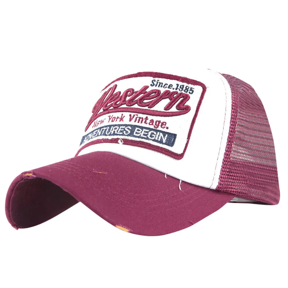 Модные летние кепки с вышитыми буквами, сетчатые головные уборы для мужчин и женщин, повседневные бейсболки в стиле хип-хоп s Czapka z daszkiem# YL10 - Цвет: Розовый