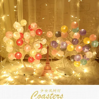 

Ins Hot Colorful Tree Led Night Light Girl's Bedroom Light USB charge Birthday Gift New Year Gift Decoration Lamp Free Shipping