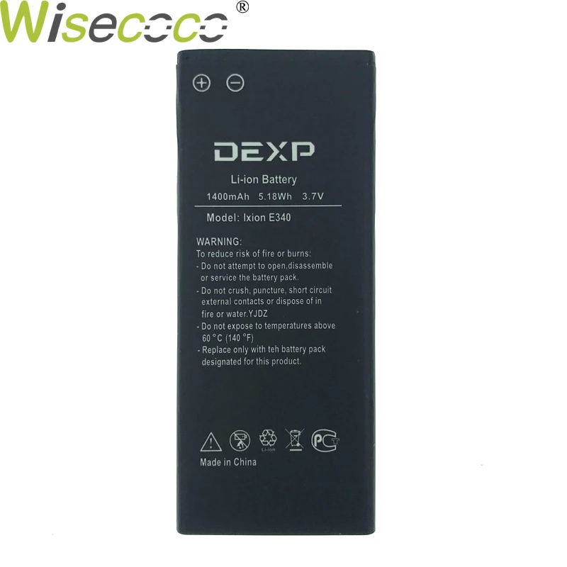 WISECOCO новый оригинальный 1400 мАч батарея для DEXP Ixion E340 Замена батарей Высокое качество в наличии с номер отслеживания