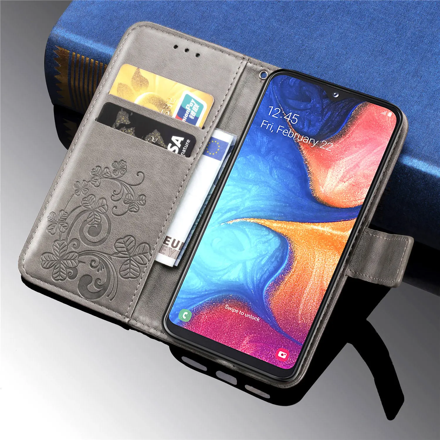 

High Quality Wallet Flip Cover Leather Case For Samsung Galaxy A10 A10e A20 A20e A30 A40 A50 A70 M40 M20 M10