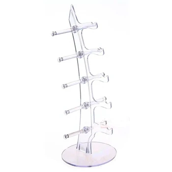

5 Pairs Sunglasses Glasses Show Rack Counter Display Stand Holder White