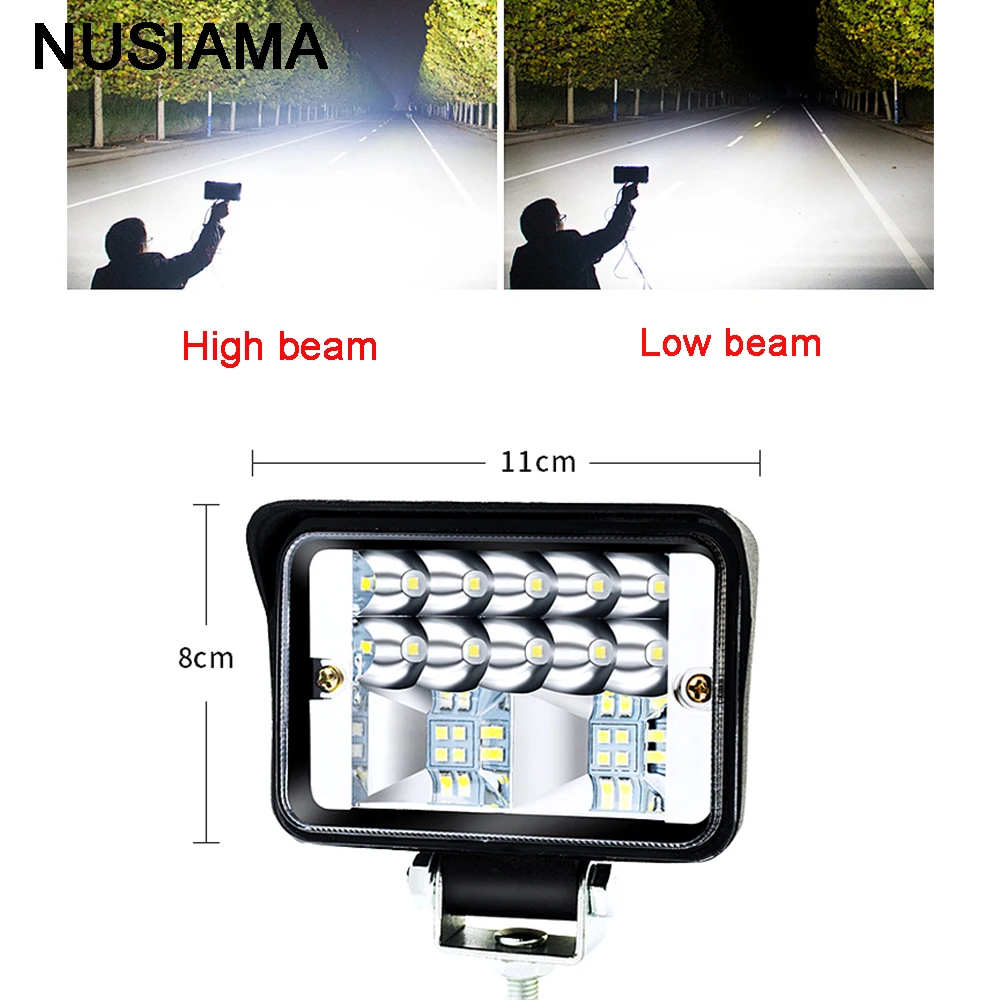 Автомобильный светодиодный рабочий светильник 12 В Светодиодные балки Led бар 24 В внедорожник 4x4 внедорожный Светодиодный точечный светильник ATV Высокий Низкий Луч внедорожные аксессуары Лодка лампа utv