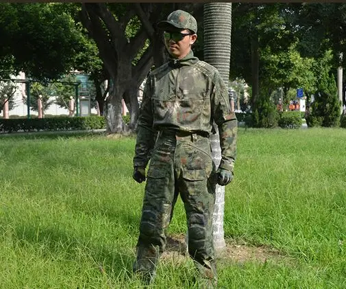 Армии сша военная форма для мужчин питон шутер борьбе равномерное аризона поле открытый единая рубашки и брюки M-XXL - Цвет: camouflage