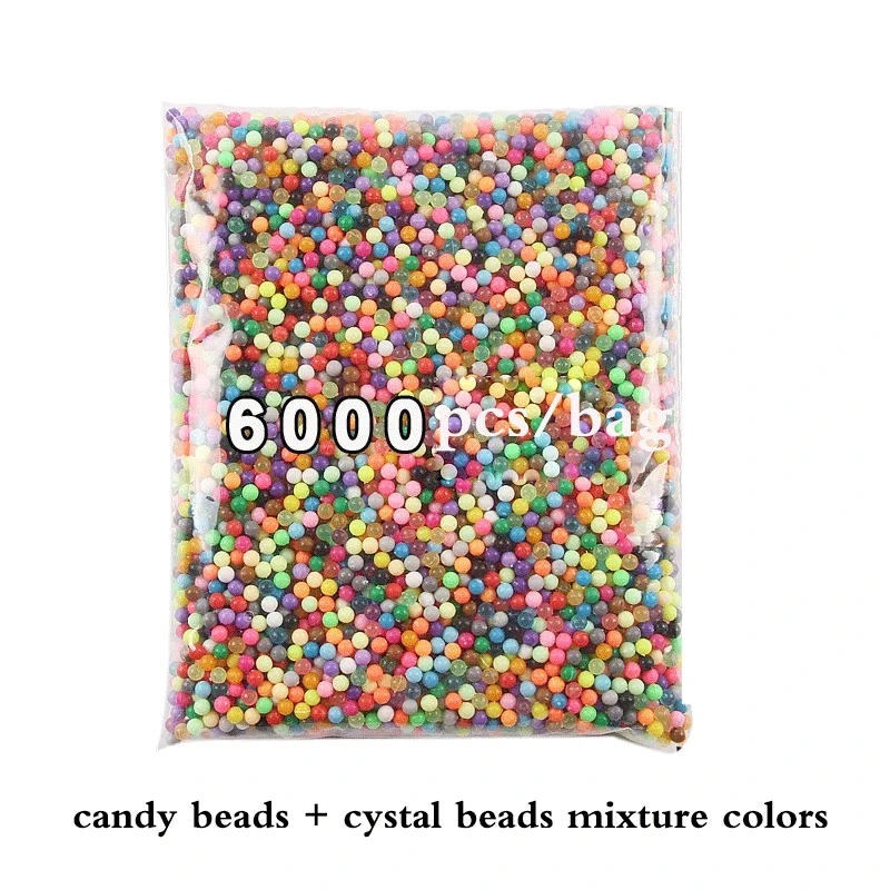 Mix Colors 6000pcs 5mm Aqua Molds Perlen Magic Water Spray Beads Children 3D Aqua Toys Set Educational Kids Toys Arts Craft