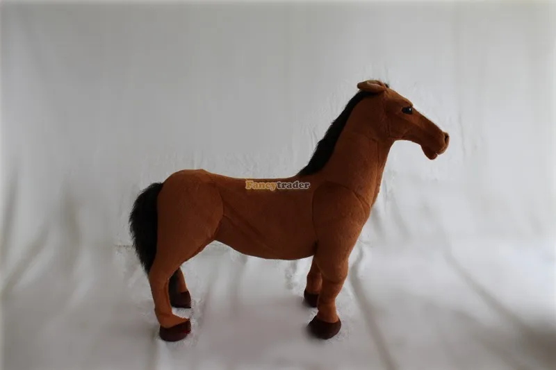 Fancytrader как настоящий! Милые высокое качество лошадь игрушка 43 ''110 см Гигантского и мягкие плюшевые Emulational лошадь, бесплатная доставка ft90281