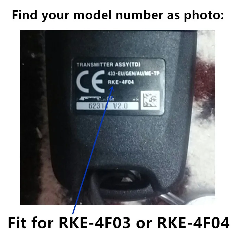 QCONTROL дверной замок контроллер дистанционного ключа для KIA Rio RKE-4F03 или RKE-4F04 с HY20 Blade 433 МГц PCF7936 чип