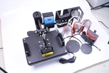 Free shipping printing machine 7 in 1 combo heat transfer machine for mug T shirt cap